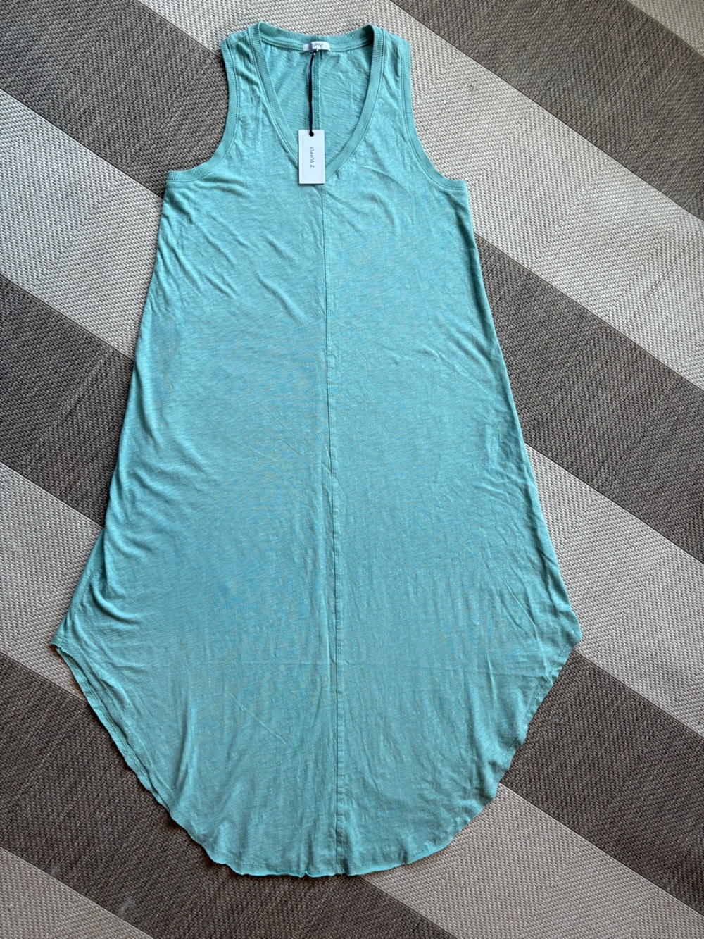 Z Supply Sleeveless Maxi Skirt in Aqua